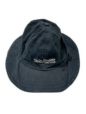 Legendary Bucket Style Black Cap Hat Rio Secco Golf Club Embroidered Rare Vegas